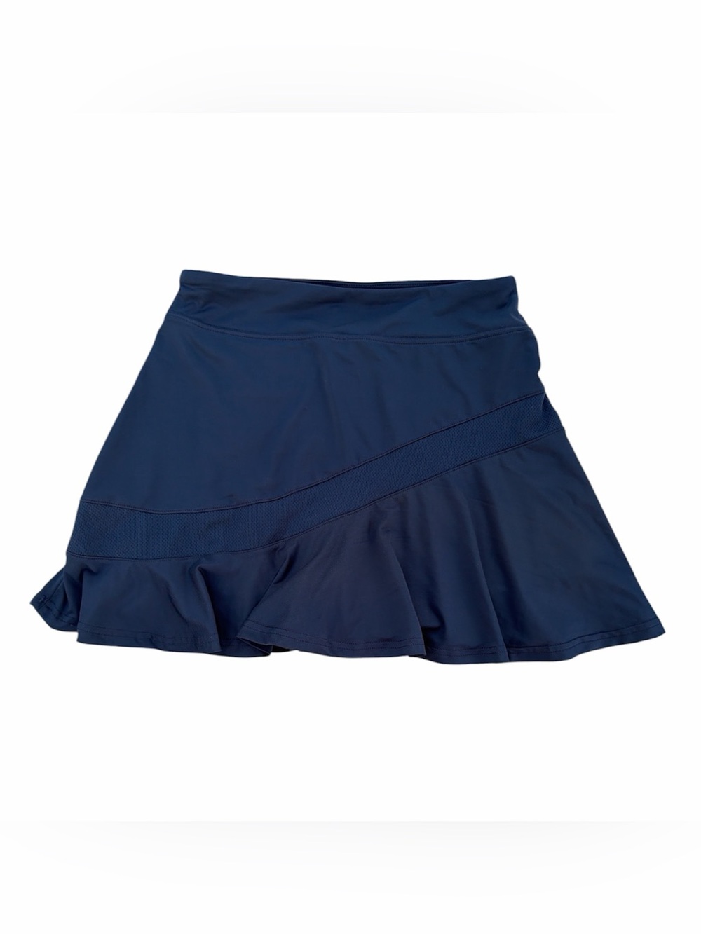 NWT Women's Navy Ruffle Skater Skirt